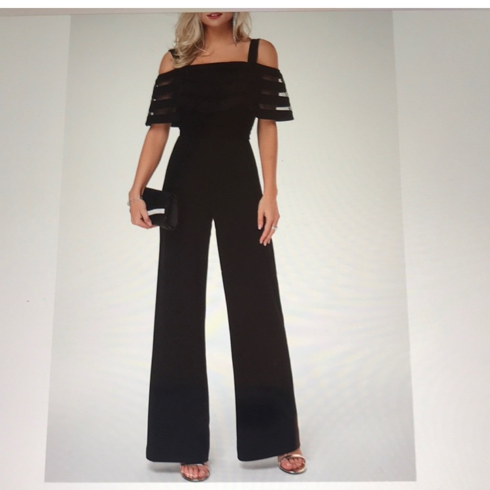 Black dressy jumpsuit size small